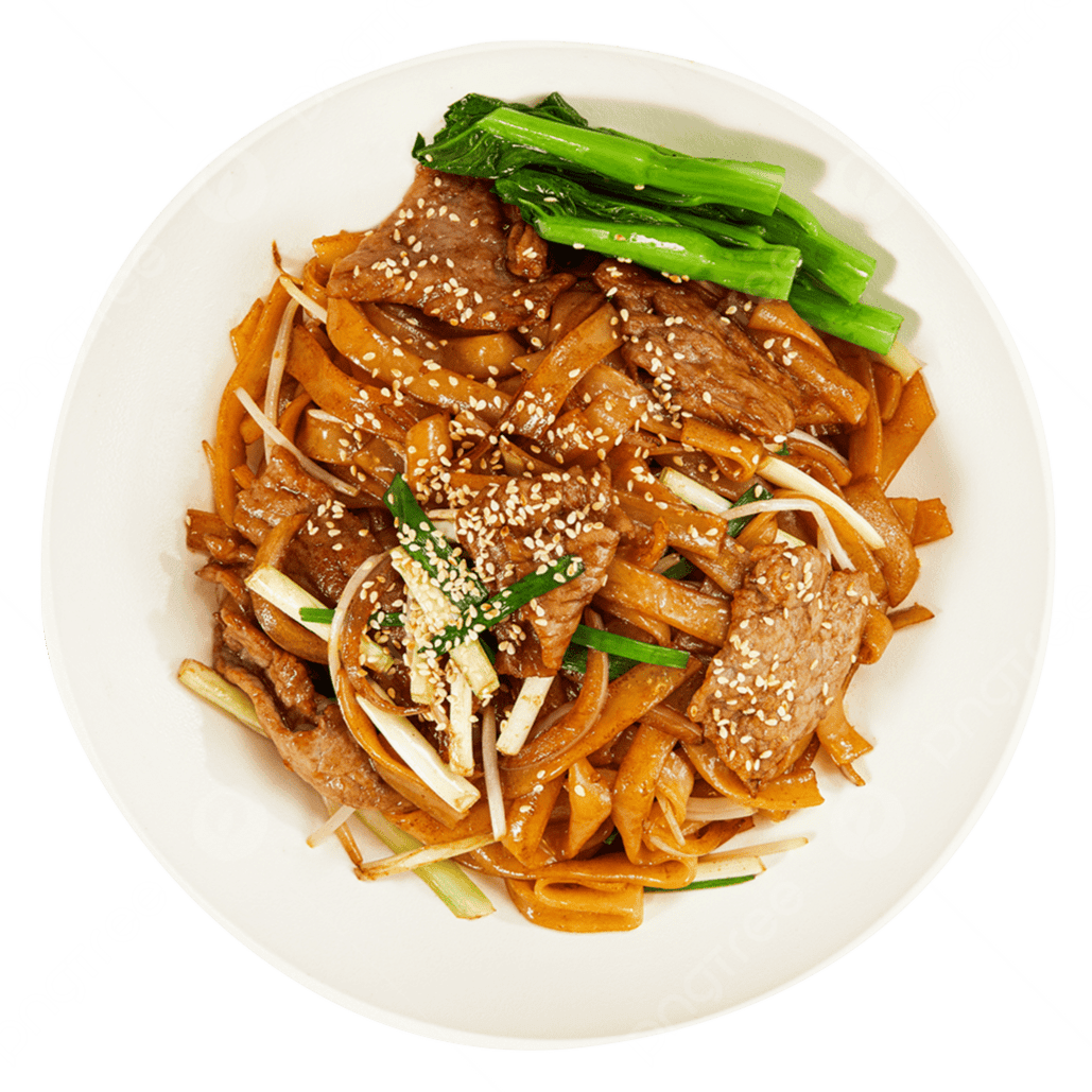 STIR-FRIED NOODLES WITH BEEF