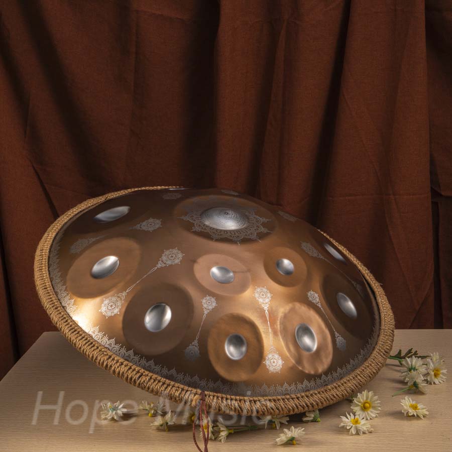 Hang Drum 12 Nốt Mandala Màu Đồng