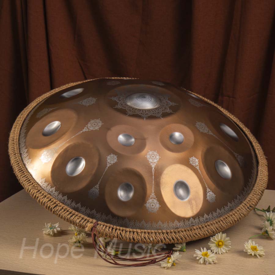 Hang Drum 12 Nốt Mandala Màu Đồng