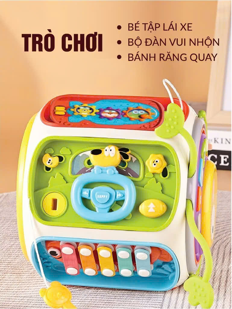 Khối đồ chơi phát nhạc 9in1 mã 6216