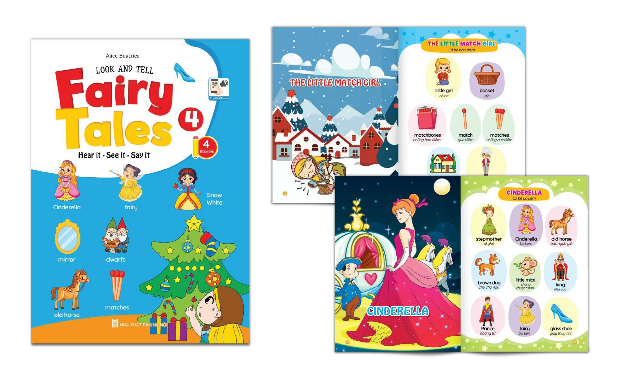 Bộ truyện tranh tư duy hình ảnh tiếng Anh Fairy Tales (Bộ 4 cuốn)