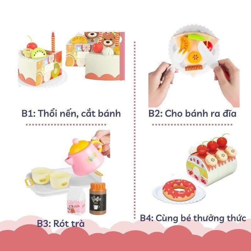 Bánh sinh nhật G675A(có nhạc có đèn)