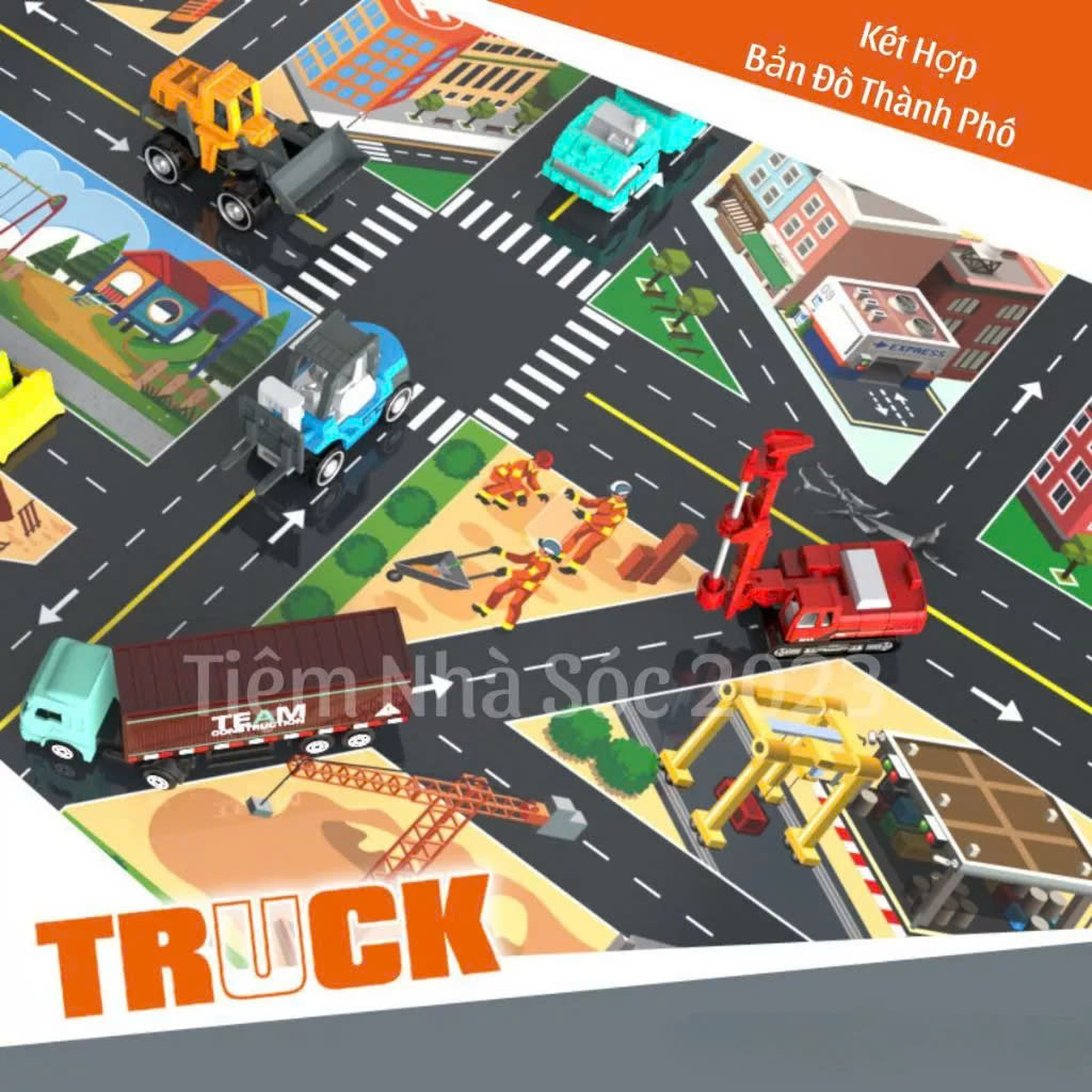 Set xe tổng hợp mã KX599-38 16pcs