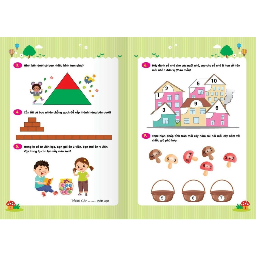 Sách trò chơi toán học - rèn luyện tư duy 2 cuốn