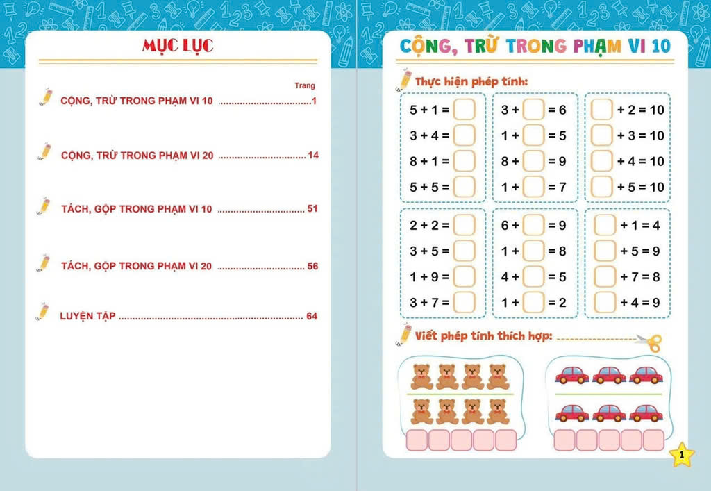 Rèn kỹ năng cộng trừ trong phạm vi 20