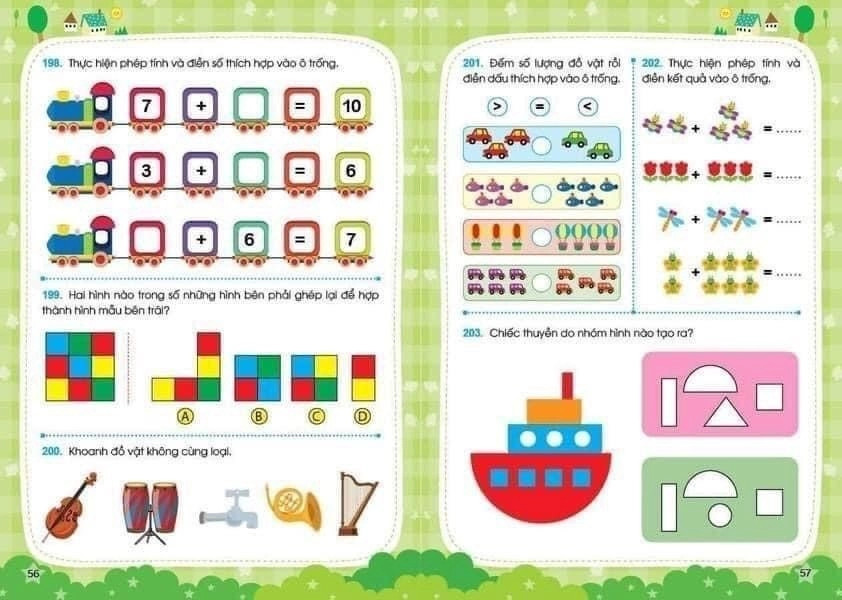 Rèn luyện não trái, não phải cho bé từ 3-6 tuổi ( Bộ 3 cuốn)