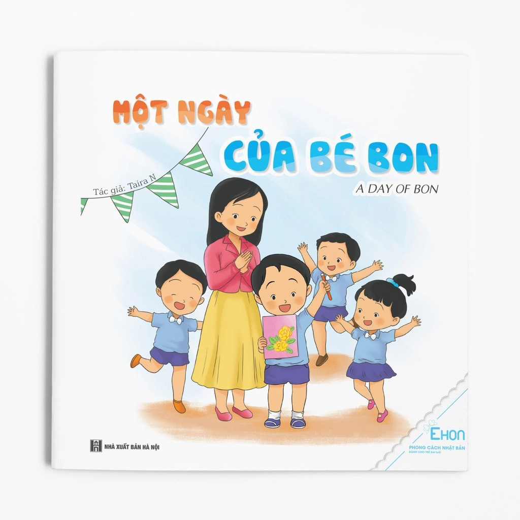 Ehon bé Bon 8 cuốn song ngữ có quét file nghe