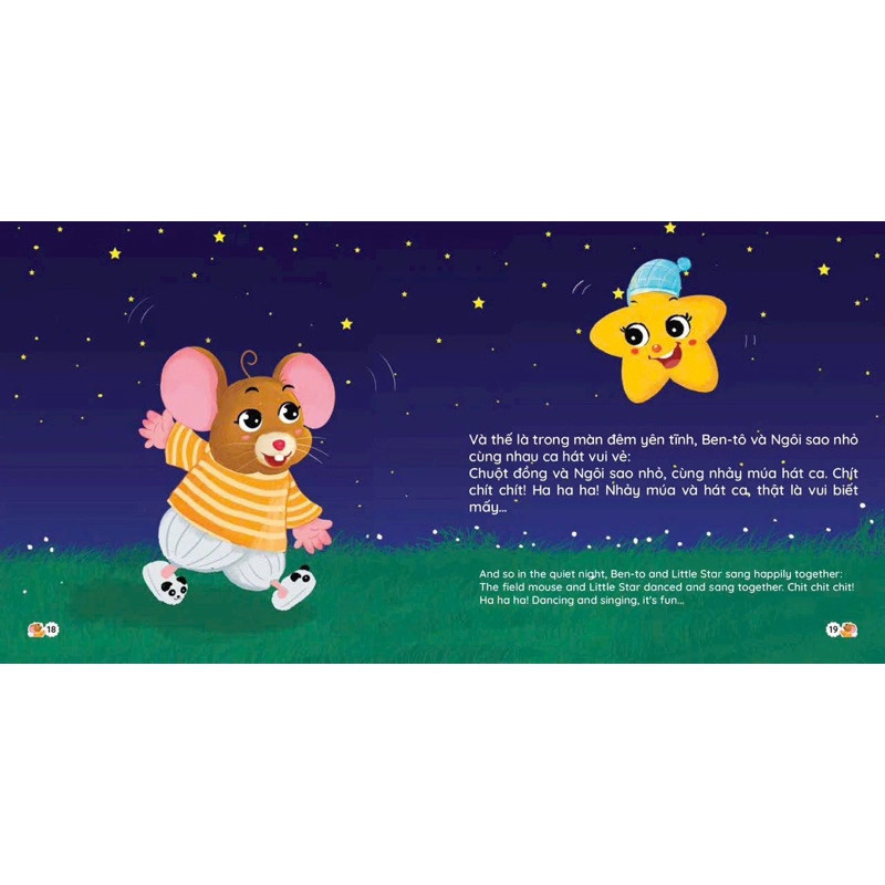 Ehon song ngữ Việt - Anh: Chuột Ben Tô bé nhỏ (0-6 tuổi) - Bộ 4 cuốn