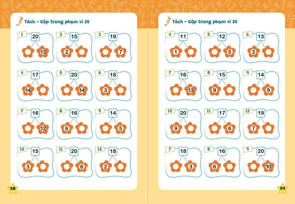 Rèn kỹ năng cộng trừ trong phạm vi 20