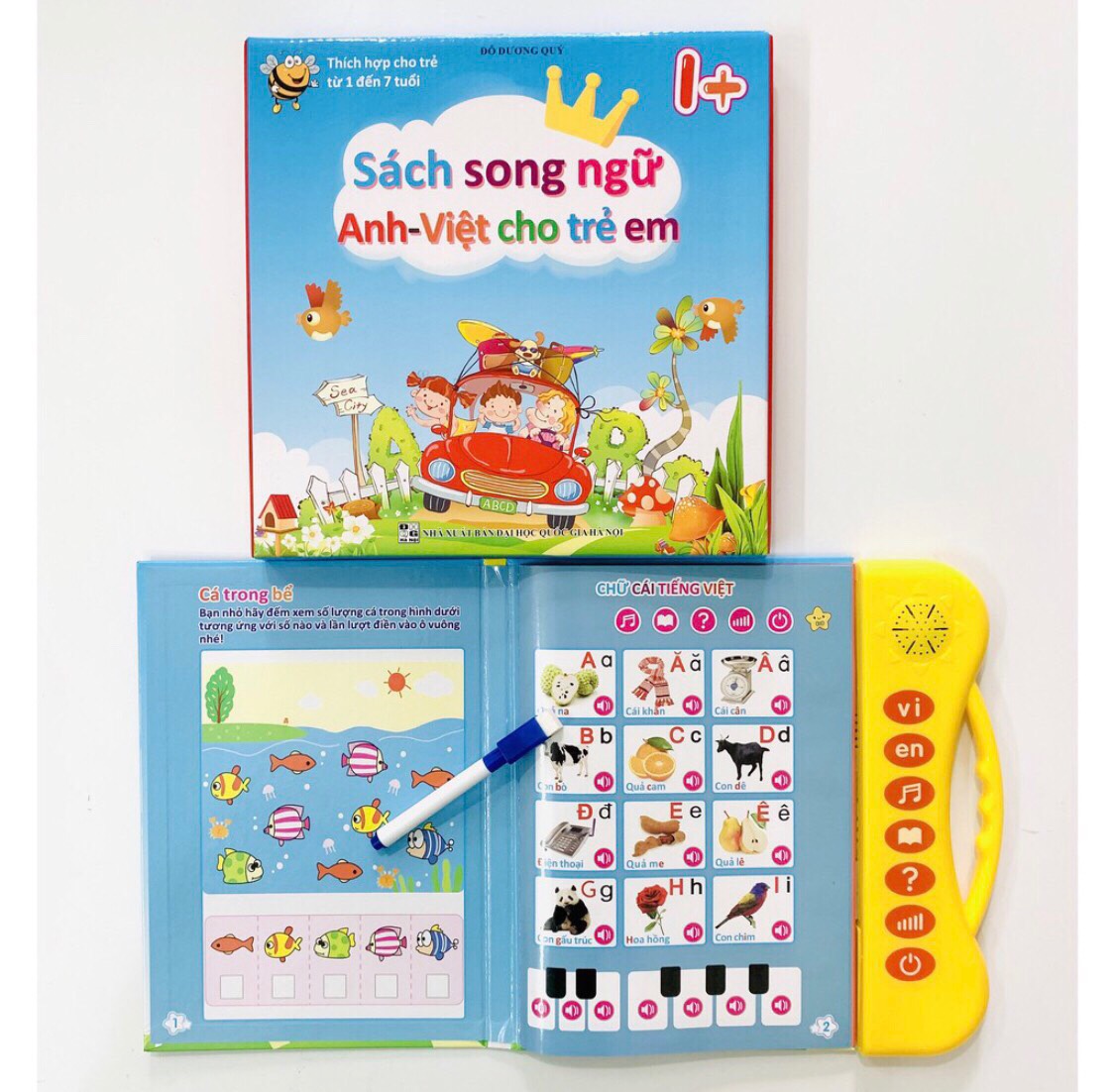 Sách quý song ngữ cho trẻ em Thanh Nga nút trong