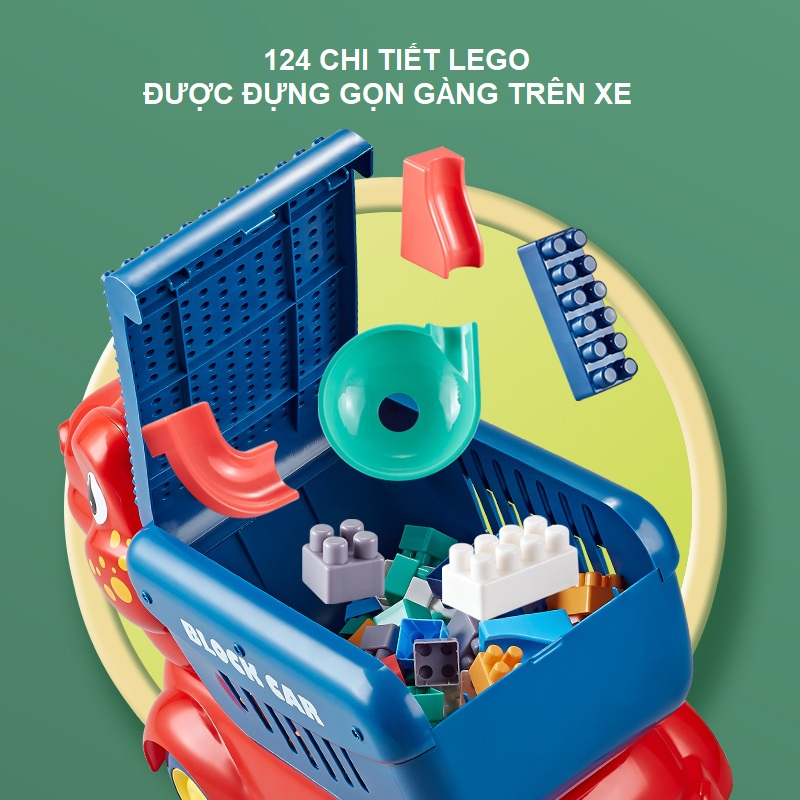 Xe tải khủng long chở lego mã 9628