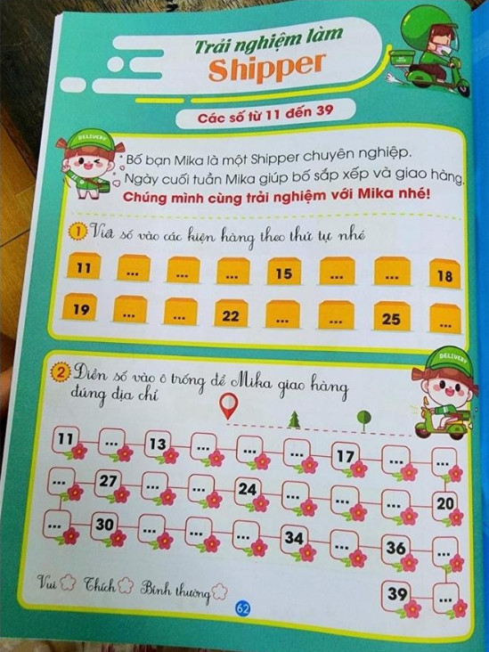 Vở ô ly toán tư duy tiền tiểu học