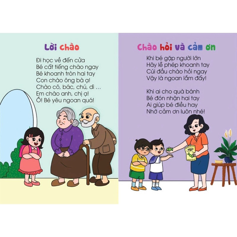Thơ cho bé học lễ giáo (Sách bìa cứng)