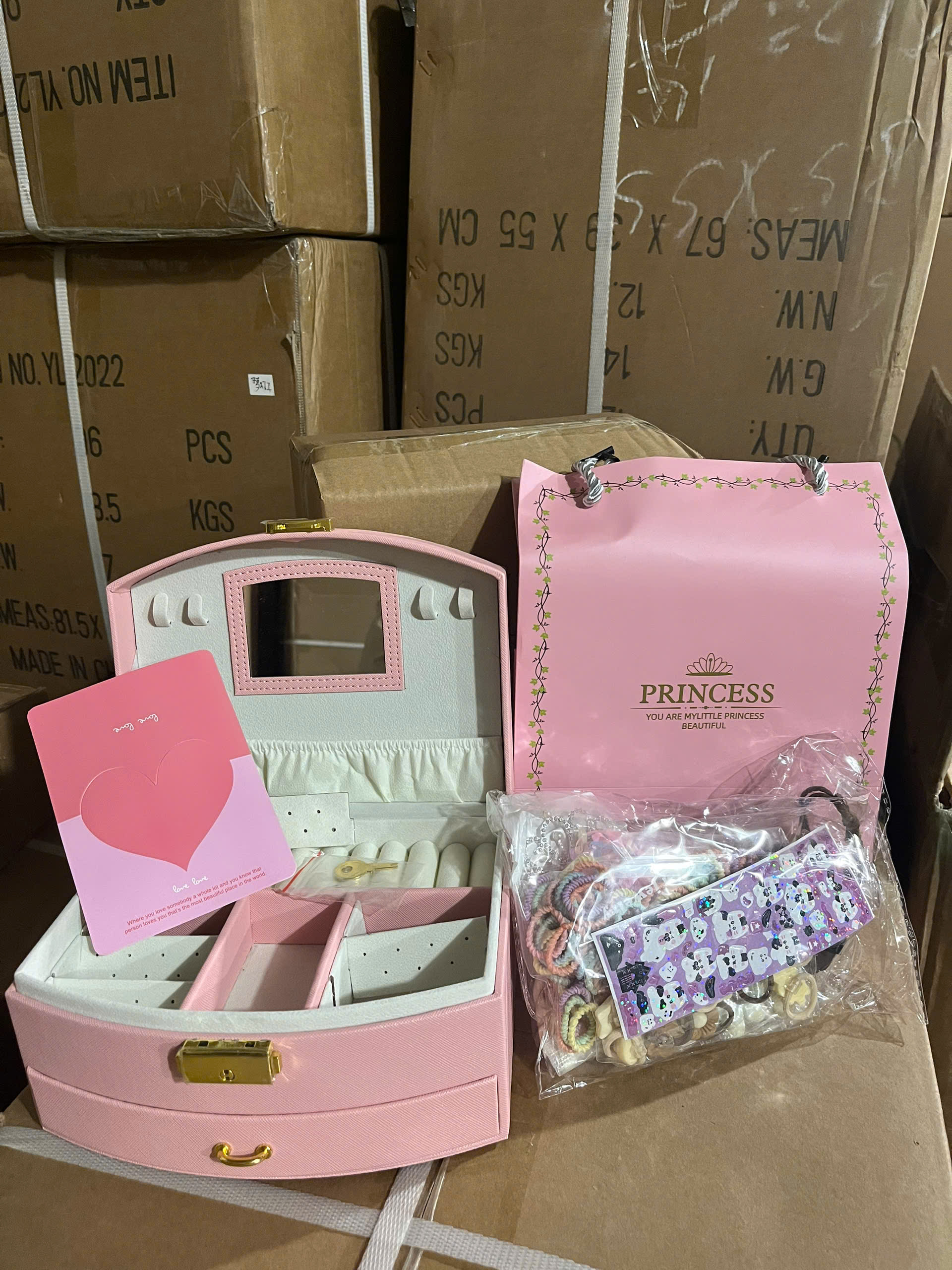 Hộp quà kẹp tóc bé gái mã TS-39A