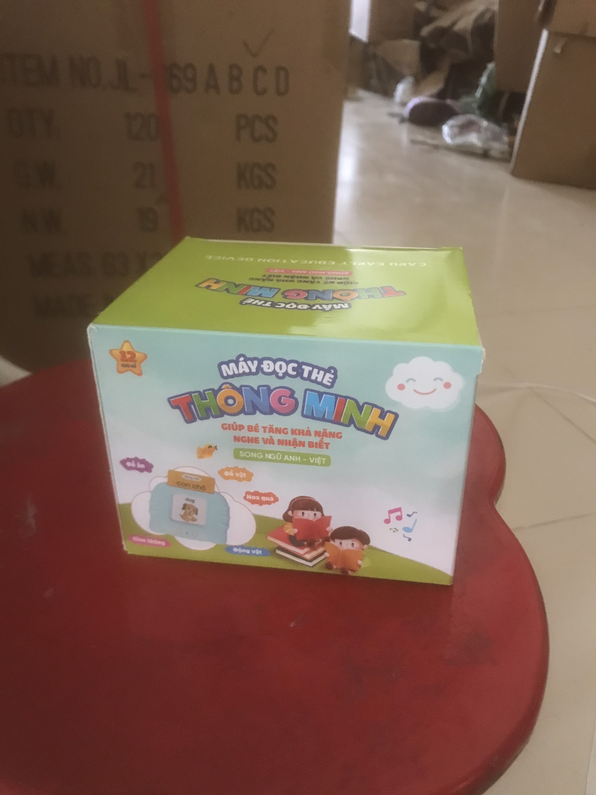 Thẻ đọc anh việt X2-255 thẻ (hình mèo) màu xanh, hồng