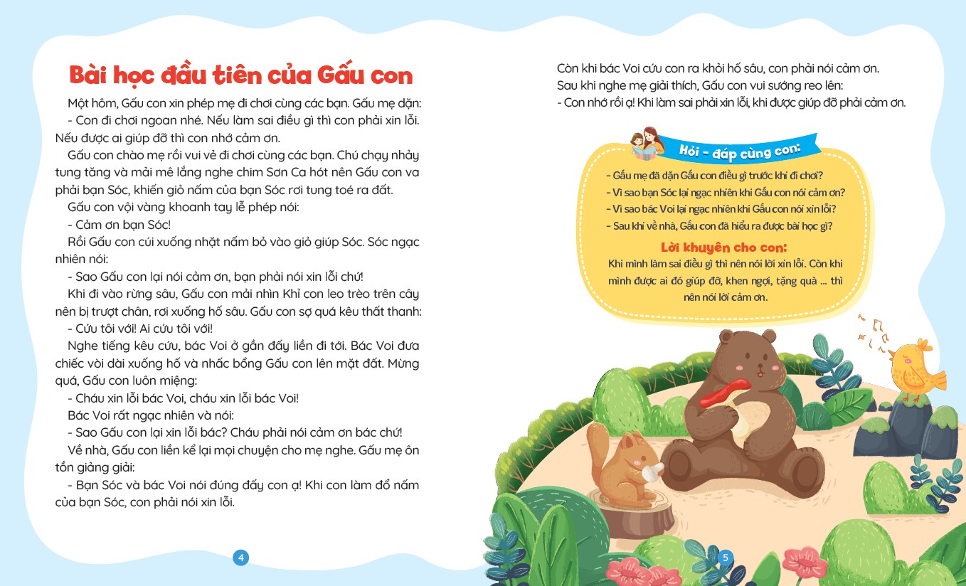 Truyện kể cho bé trước giờ đi ngủ