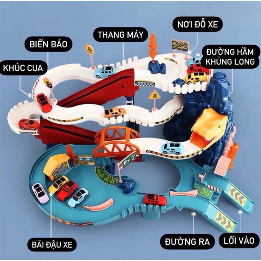 Cầu trượt khủng long 5501A (Đường hầm khủng long)