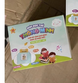 Thẻ đọc anh việt X2-255 thẻ (hình mèo) màu xanh, hồng
