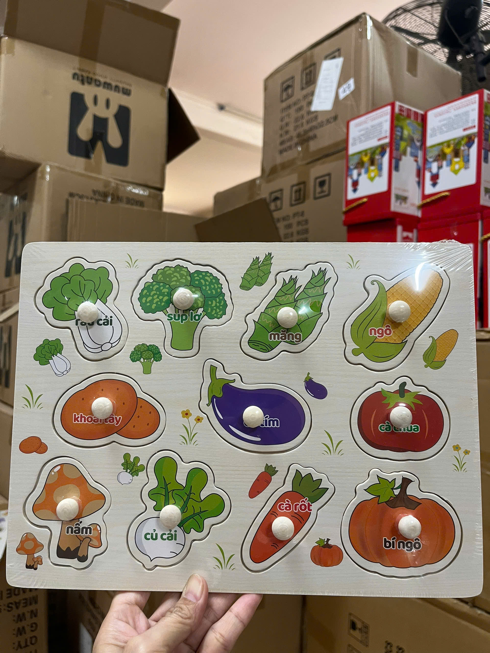 Bảng Núm Gỗ mix mẫu