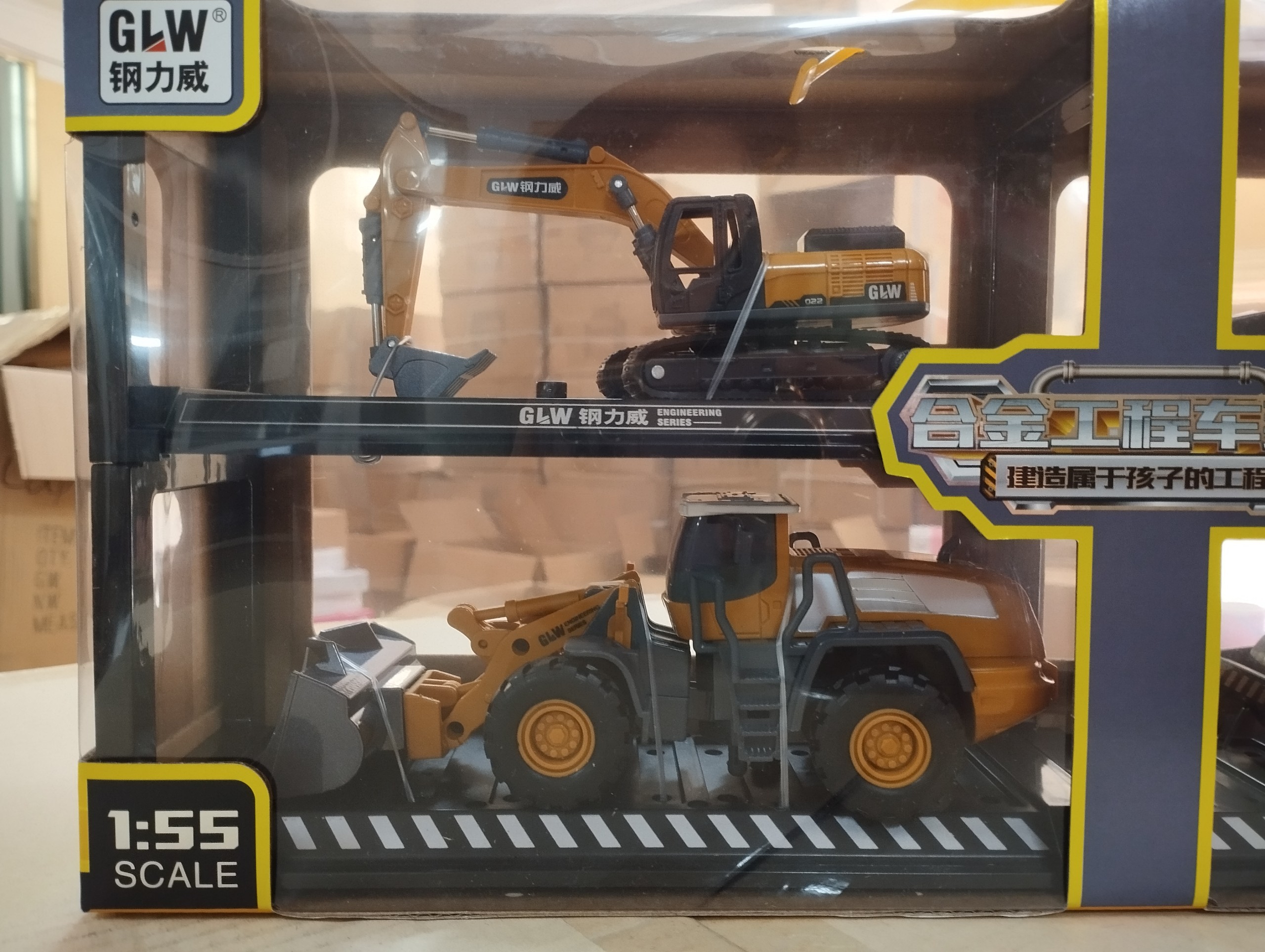 Set 4 xe công trình hợp kim mã 825A