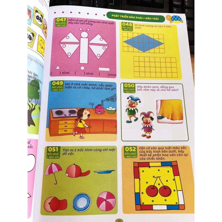 Bộ 4 cuốn phát triển trí tuệ 1088 5-6 tuổi