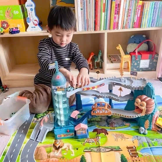 Hầm trượt sư tử 5503A (có nhạc có đèn) (Đường hầm sư tử) (8 Bộ/thùng)