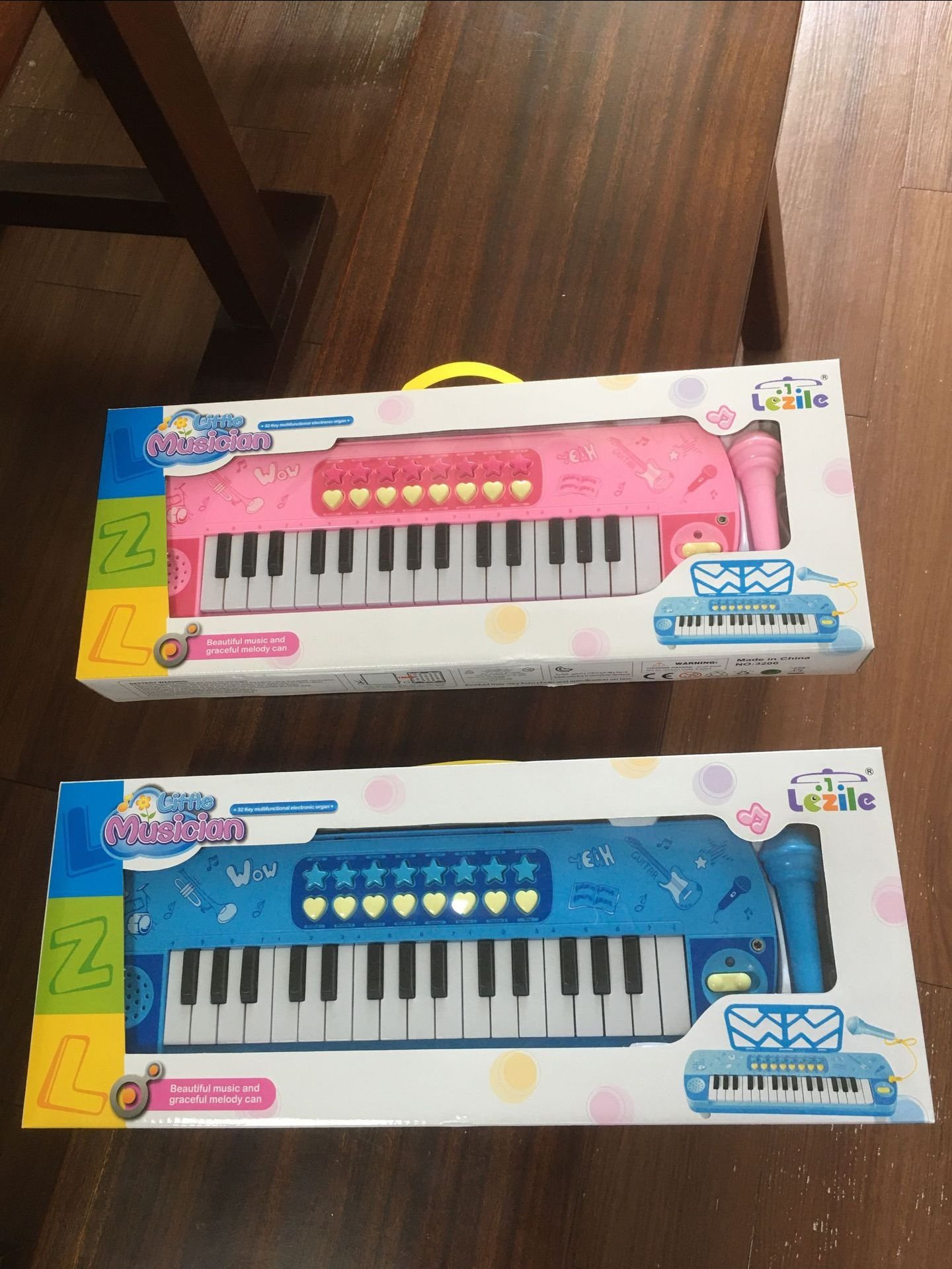 Đàn Piano có míc mã 3206 xanh or hồng (có nhạc có đèn)