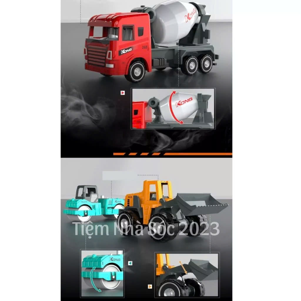 Set xe tổng hợp mã KX599-38 16pcs