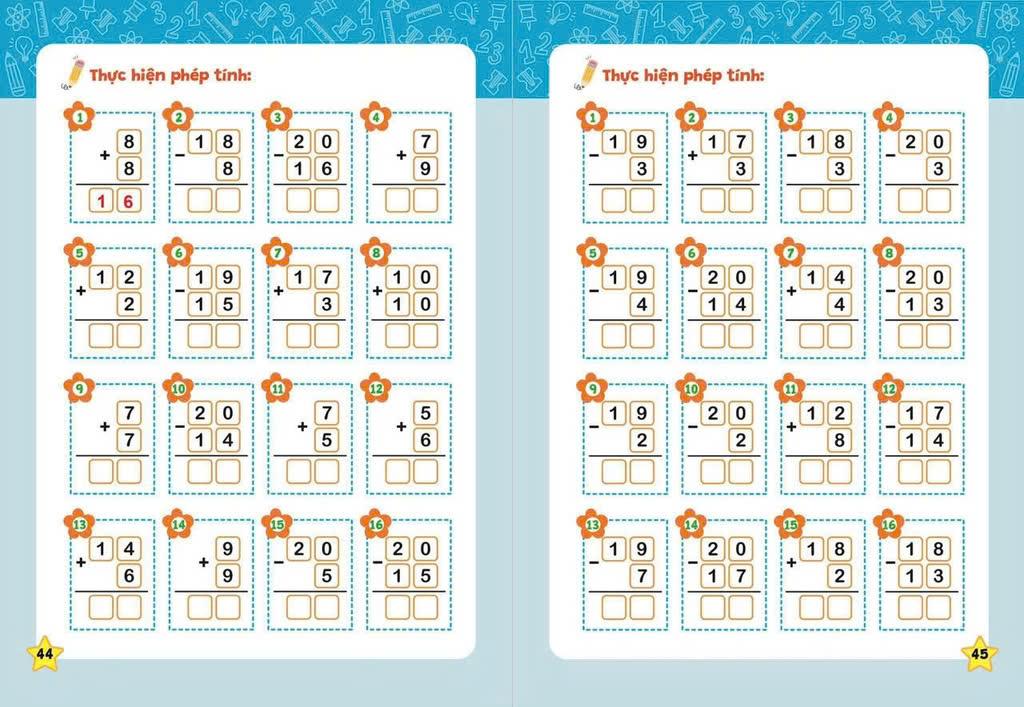 Rèn kỹ năng cộng trừ trong phạm vi 20