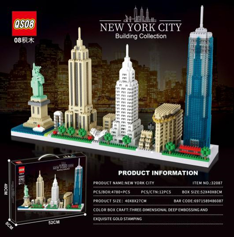 Bộ xếp hình thành phố New York 4780pcs mã 32087