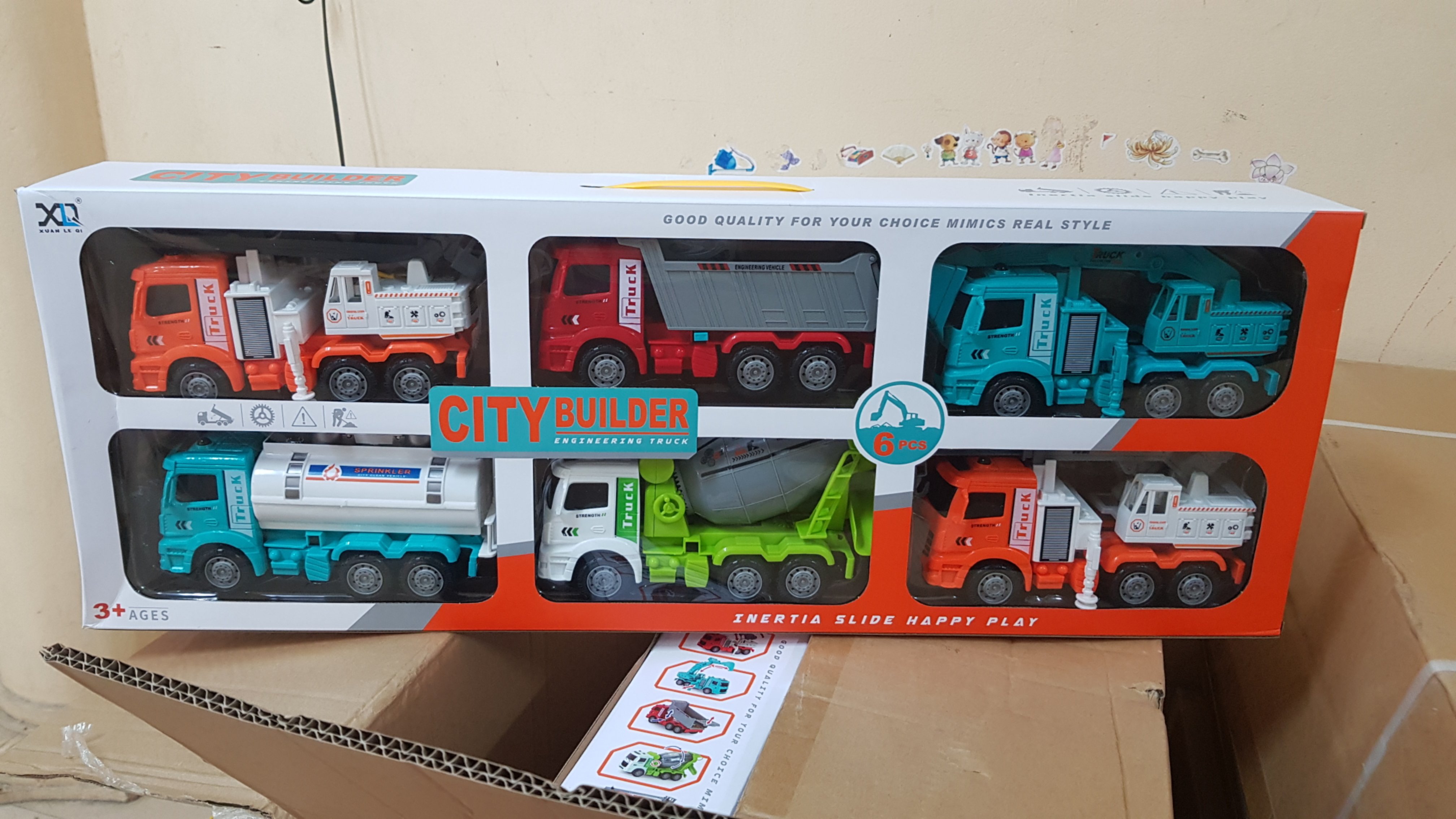 Set 6 xe công trình XLQ-6G