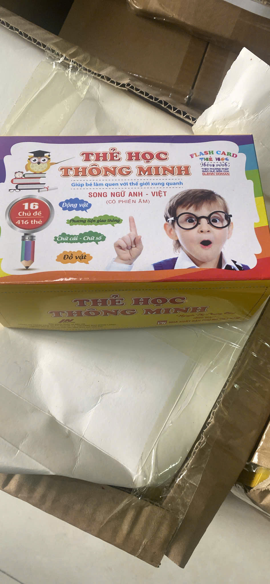 Thẻ học thông minh 16 chủ đề 416 thẻ bản mới
