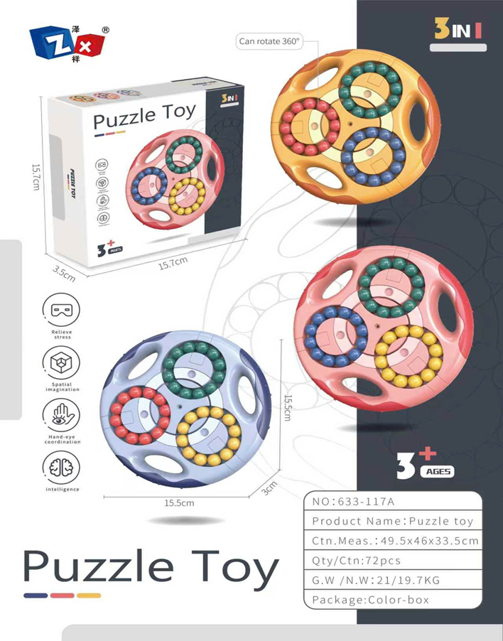 (Giá Đã bao gồm VAT) - Lăn bi Rollerball Puzzle mã 633-117A (HỒNG)