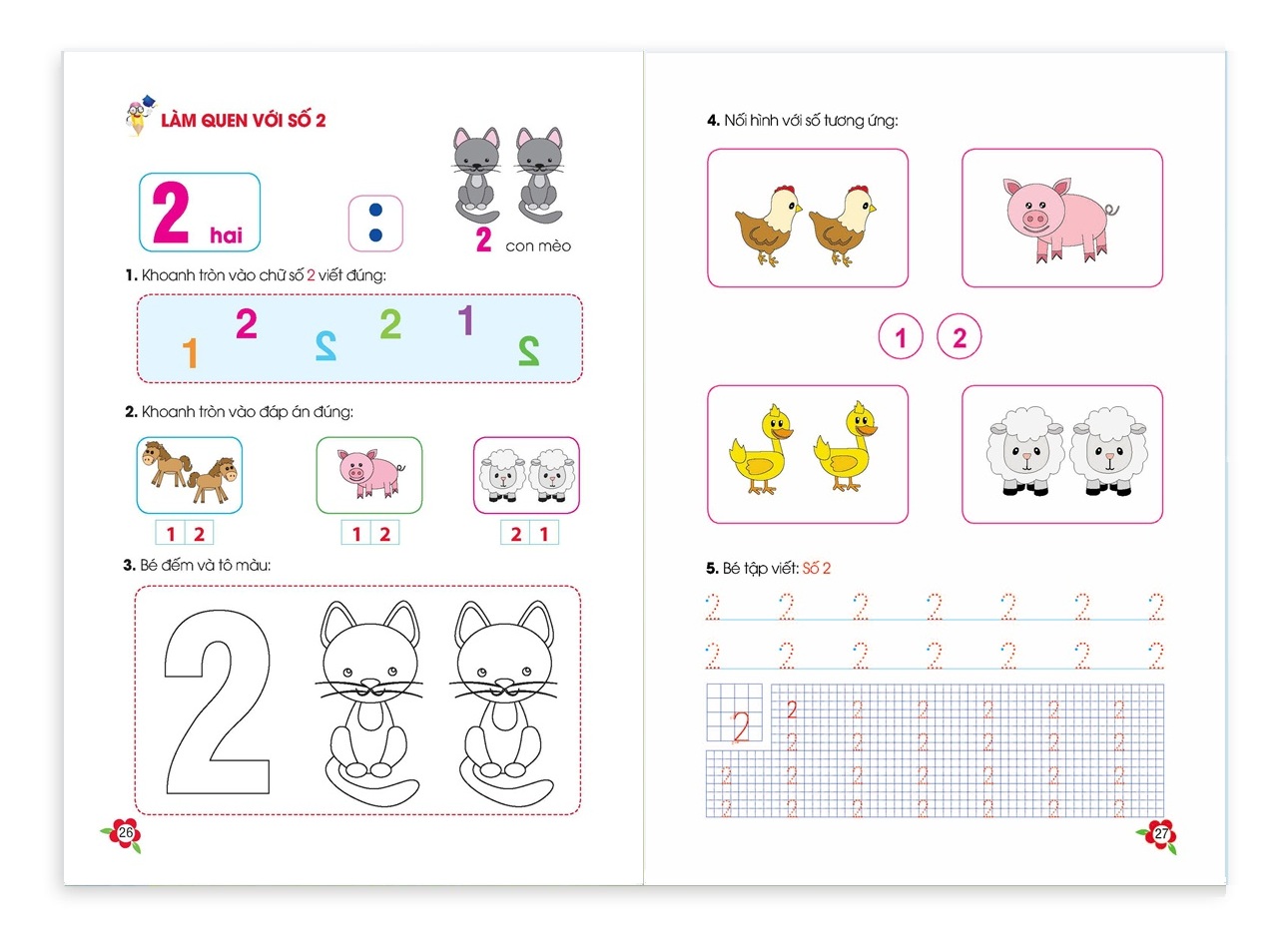 Sách toán tư duy cho bé 4-6 tuổi, sách gồm 124 trang