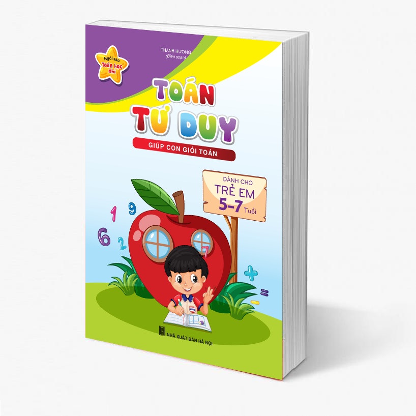 Sách toán tư duy cho bé 5-7 tuổi, 128 trang