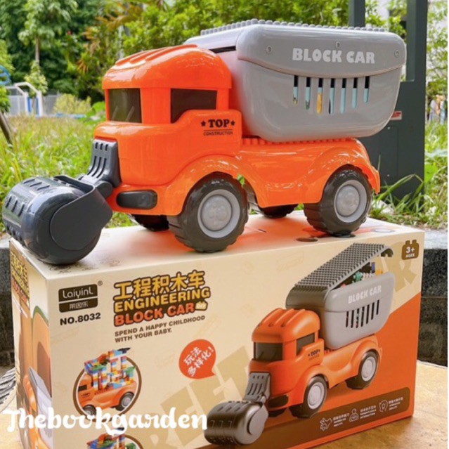 Xe tải xe lu chở Lego mã 9627 (lắp ráp)