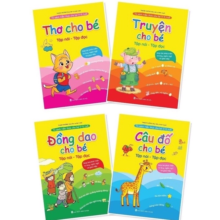 Tủ sách tiềm thức bộ 4 cuốn ( Đồng dao - thơ - truyện - câu đố)
