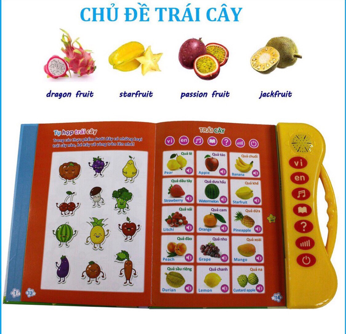 Sách quý song ngữ cho trẻ em Thanh Nga nút trong