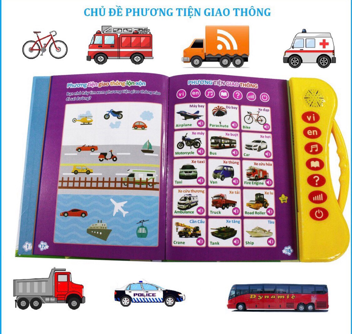 Sách quý song ngữ cho trẻ em Thanh Nga nút trong