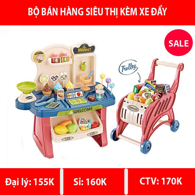Xe đẩy siêu thị 668-83 or Xe đẩy siêu thị (bếp nấu ăn)