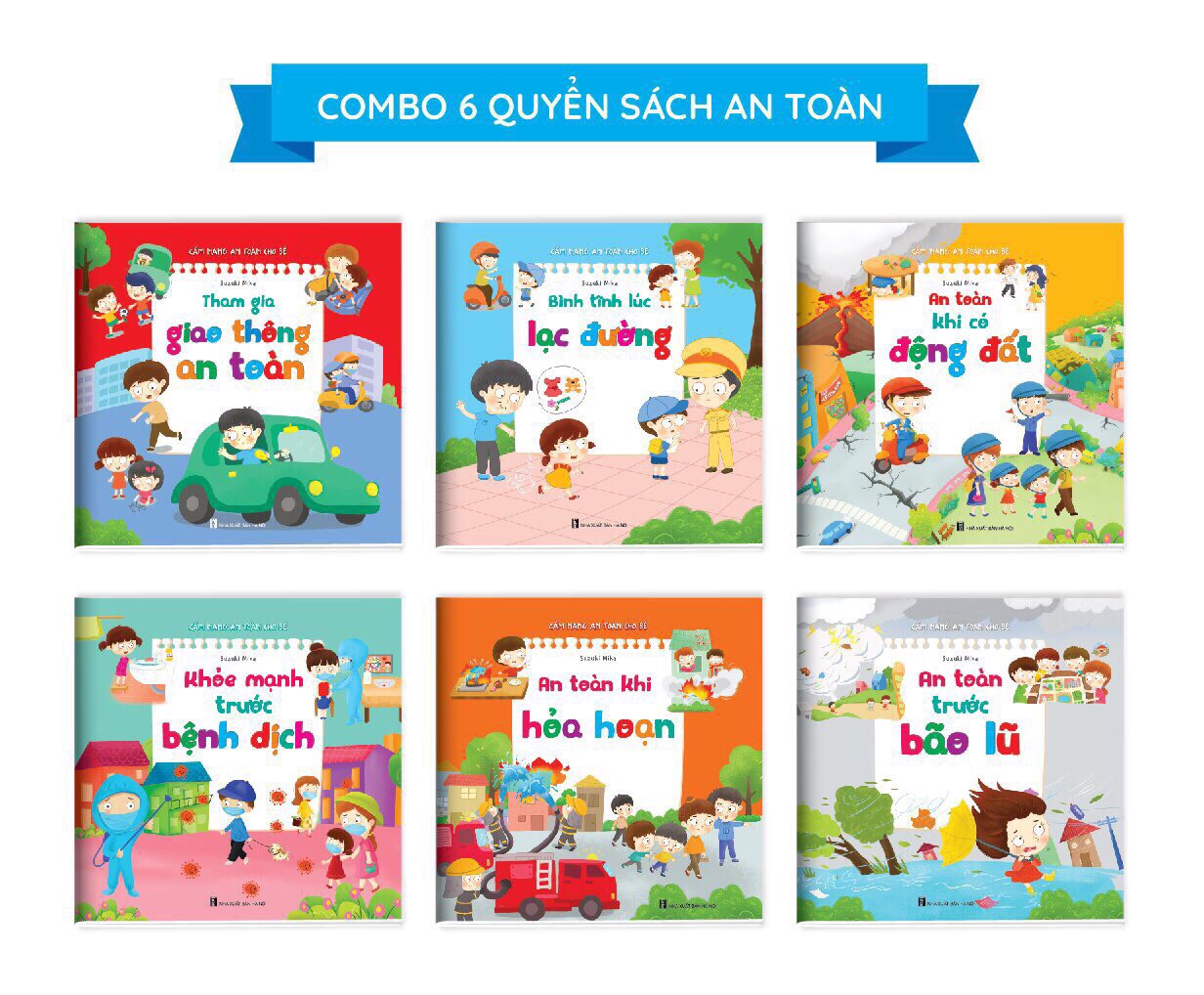 Bộ sách cẩm nang an toàn cho bé 6 cuốn
