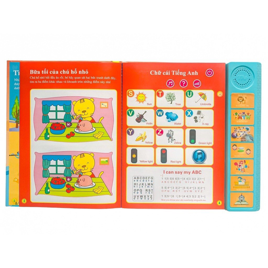 Sách nói song ngữ phiên bản đặc biệt (có đọc bảng cửu chương, đánh đàn, đọc truyện)