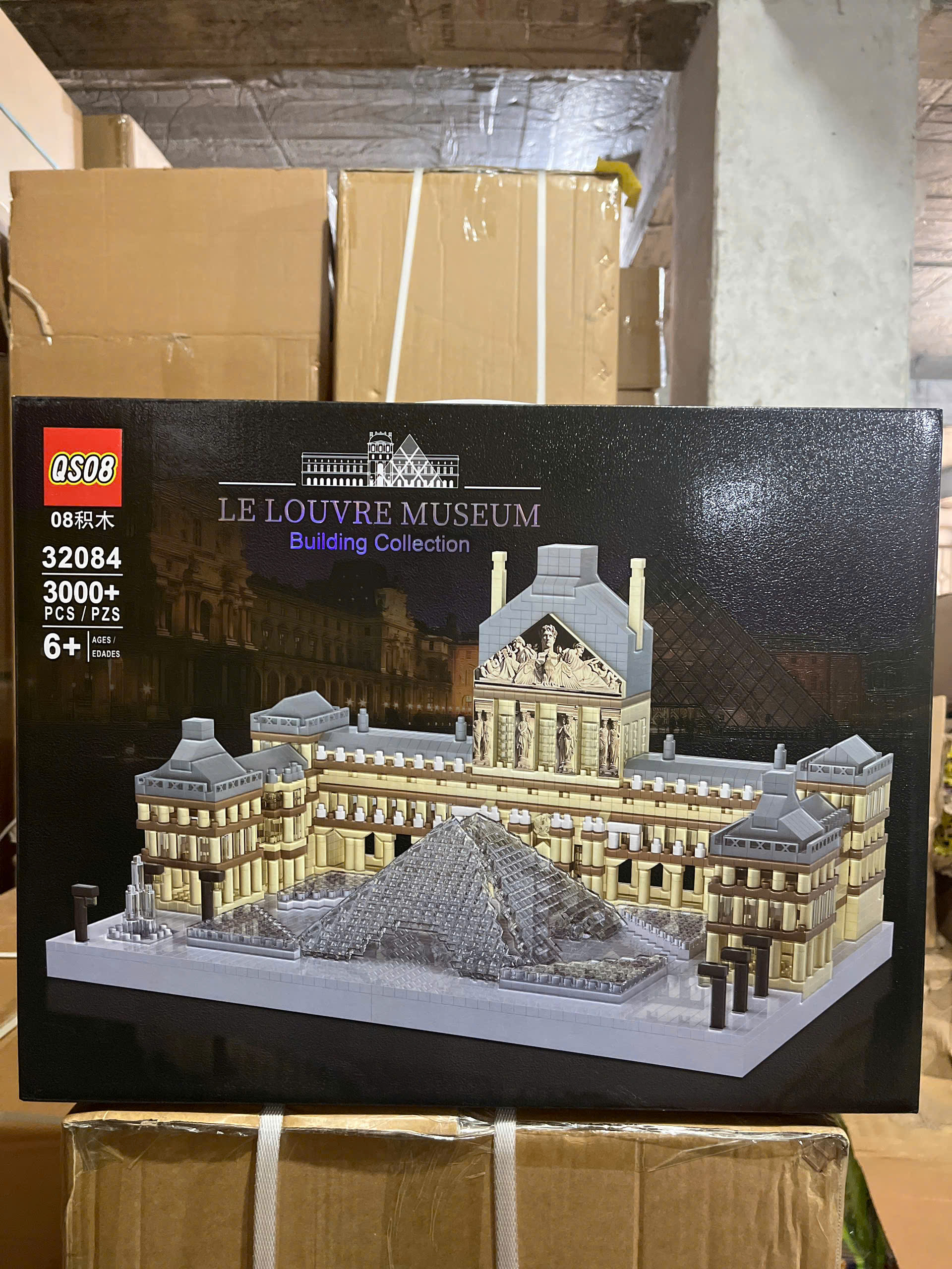 Bộ xếp hình Bảo tàng Louvre 3000pcs mã 32084