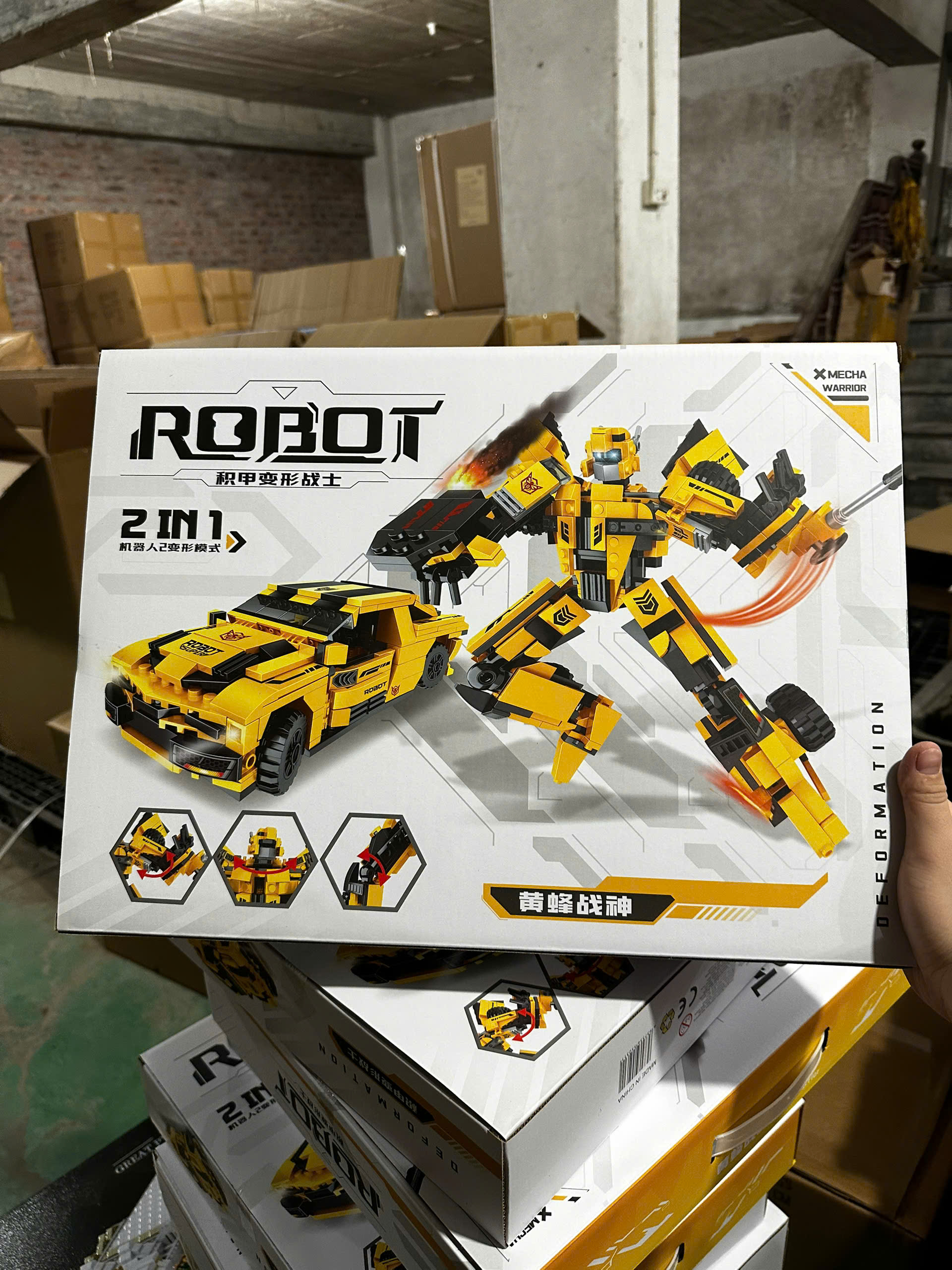 Bộ xếp hình biến hình robot 2in1 527pcs mã 67061