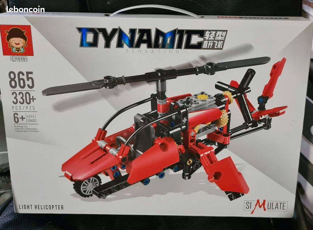 Bộ xếp hình máy bay trực thăng 330pcs mã 865