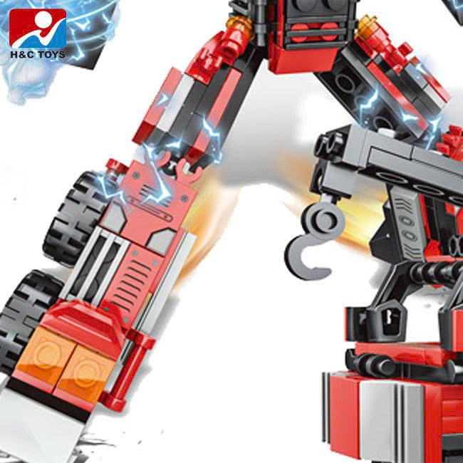 Bộ xếp hình xe cẩu biến hình robot 429pcs mã 939