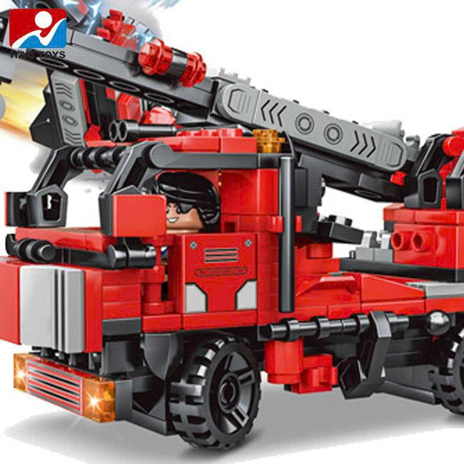 Bộ xếp hình xe cẩu biến hình robot 429pcs mã 939