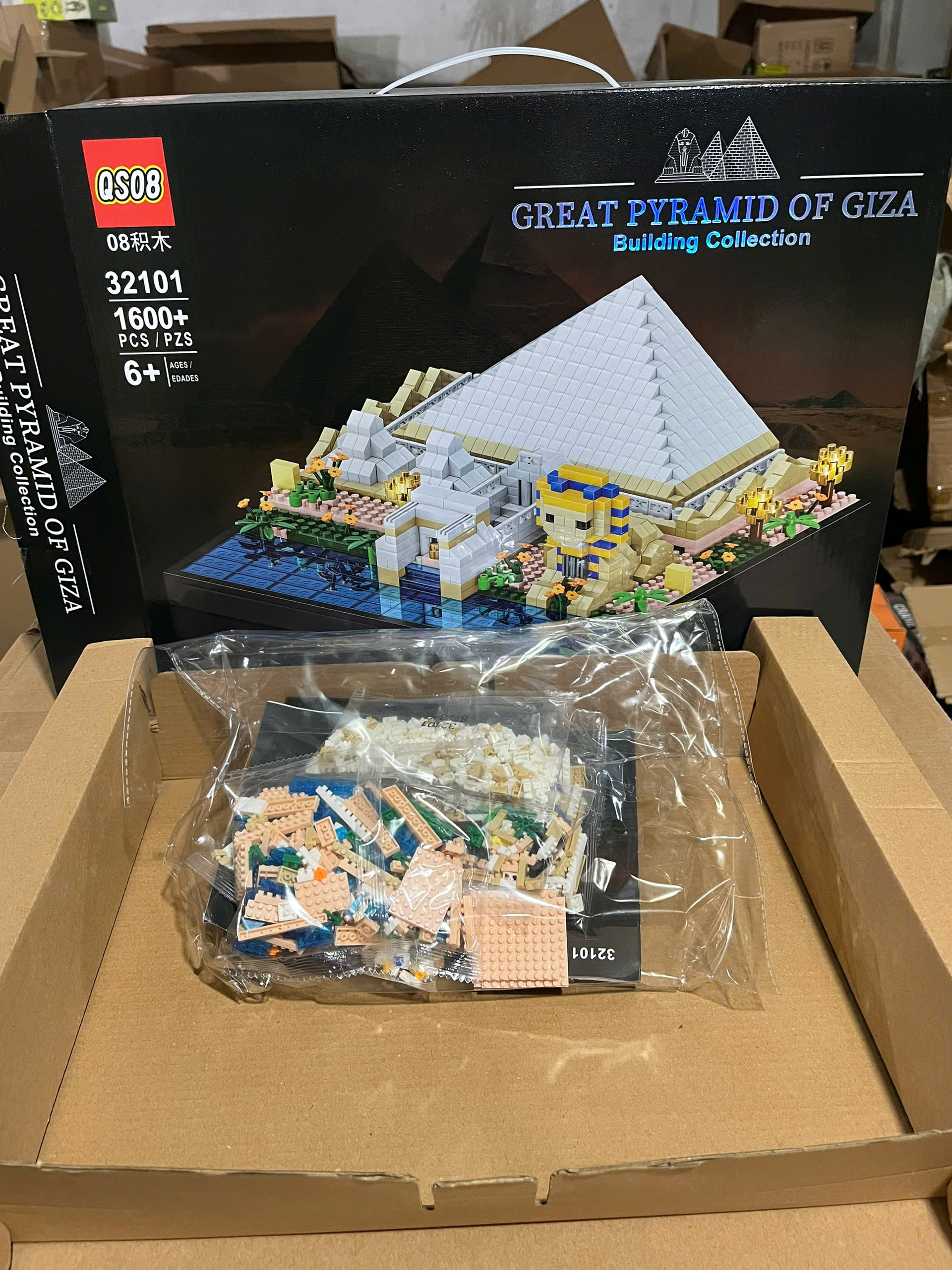 Bộ xếp hình Kim Tự Tháp 1600pcs mã 32101