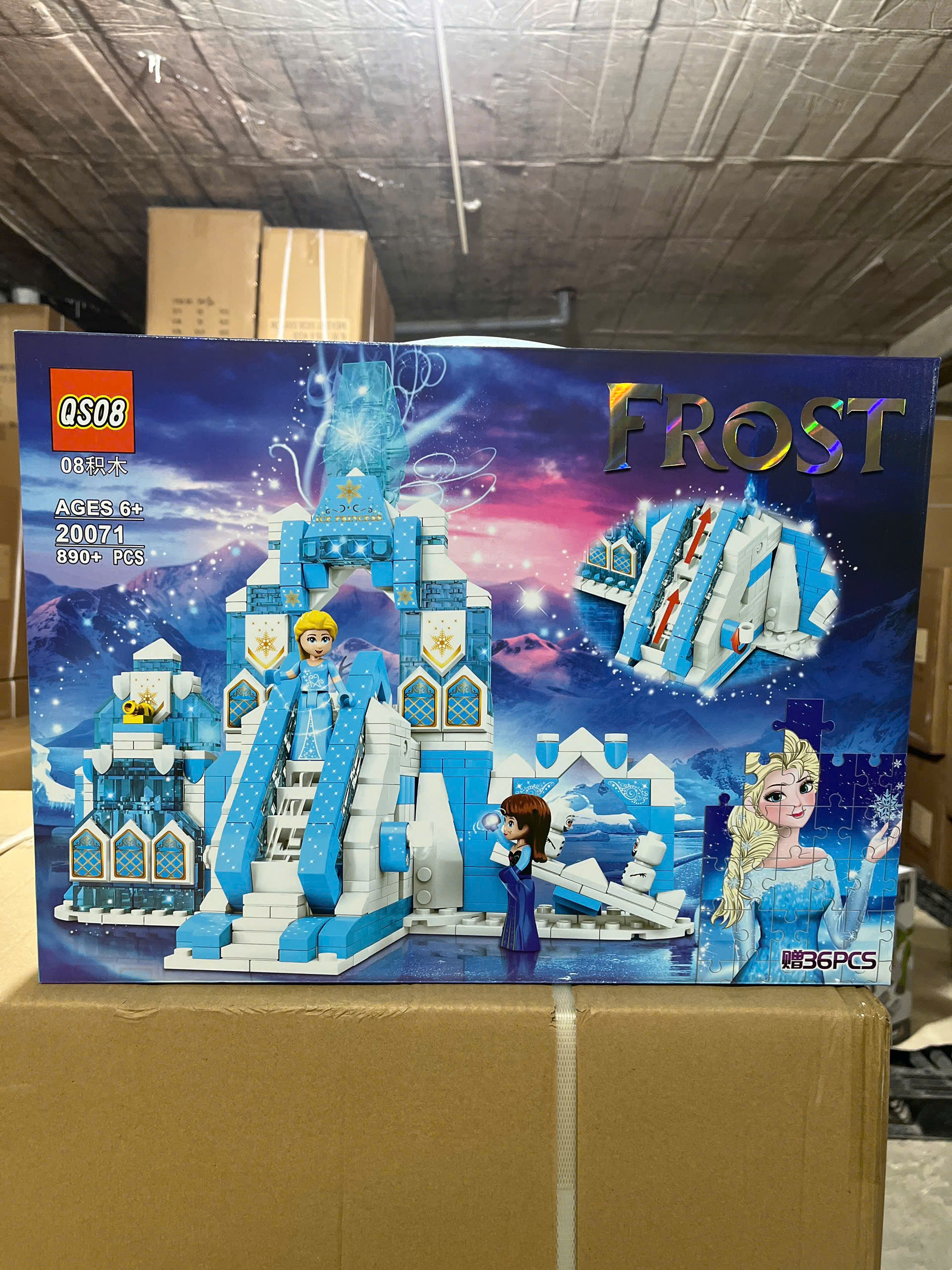 Bộ xếp hình lâu đài tuyết 890pcs mã 20071