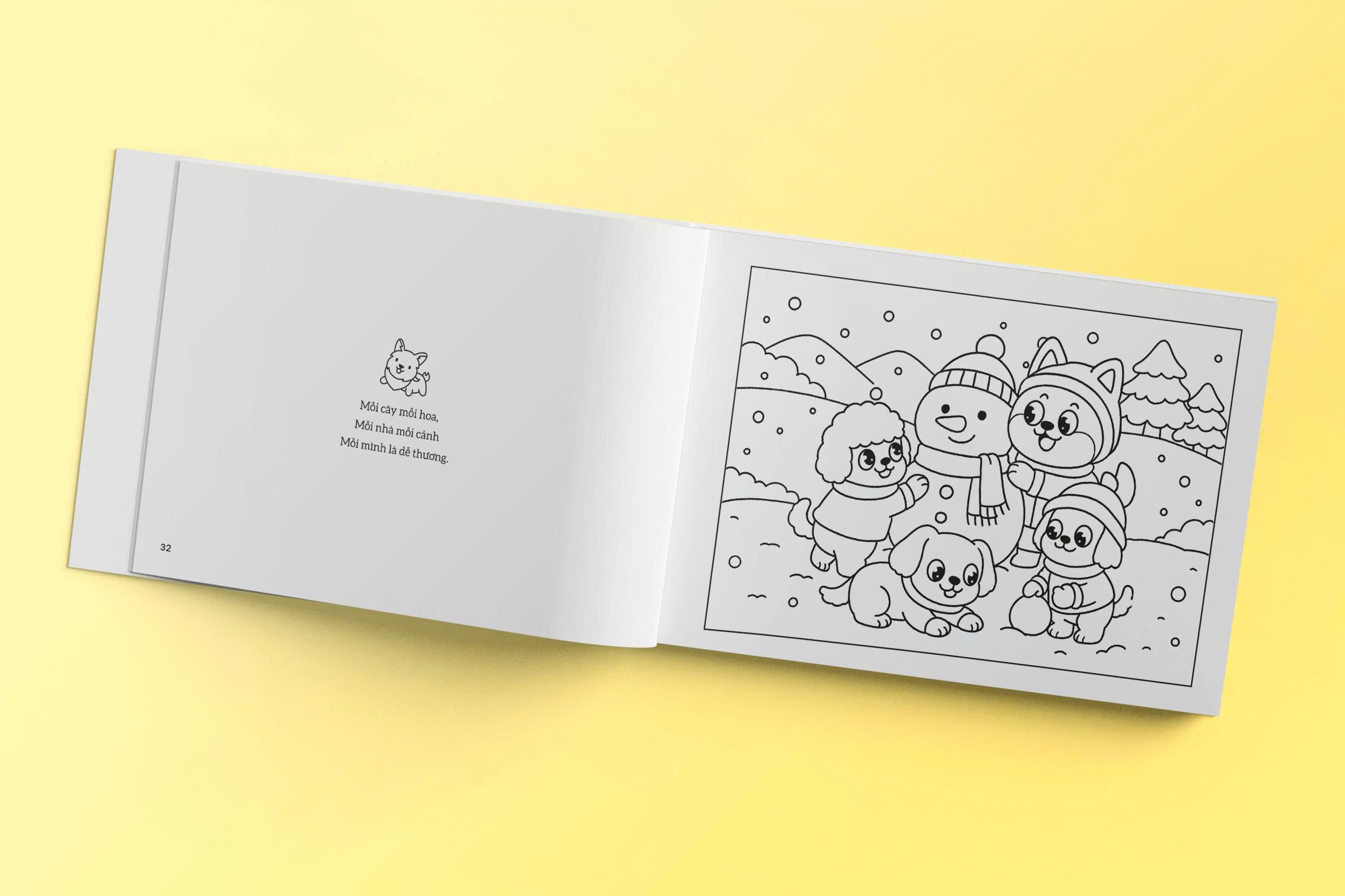 Tô màu xả xì chét – Những chú chó vui nhộn và dễ thương